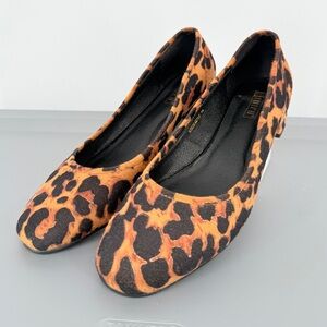 Idifu Calf Hair Leopard Print Women's Size‎ 10